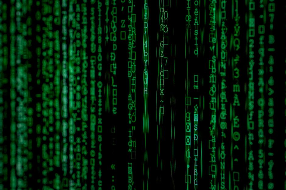 Layered green matrix code symbolizing encrypted onion routing layers