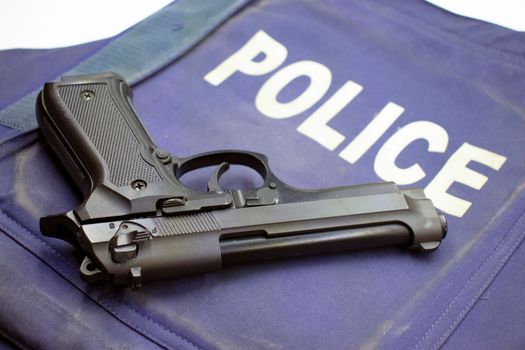 Law-enforcement gear symbolizing the seizure and shutdown of a darknet market